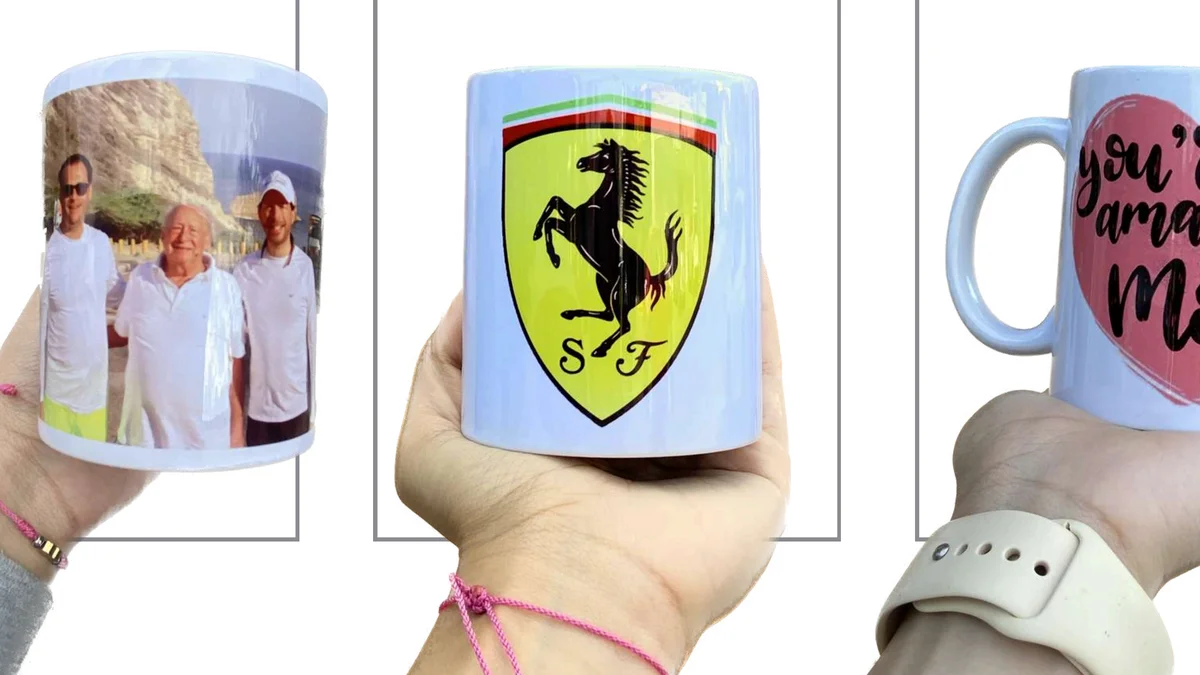 Tazas sublimadas y ejemplos de sublimación y serigrafía de Zaiek
